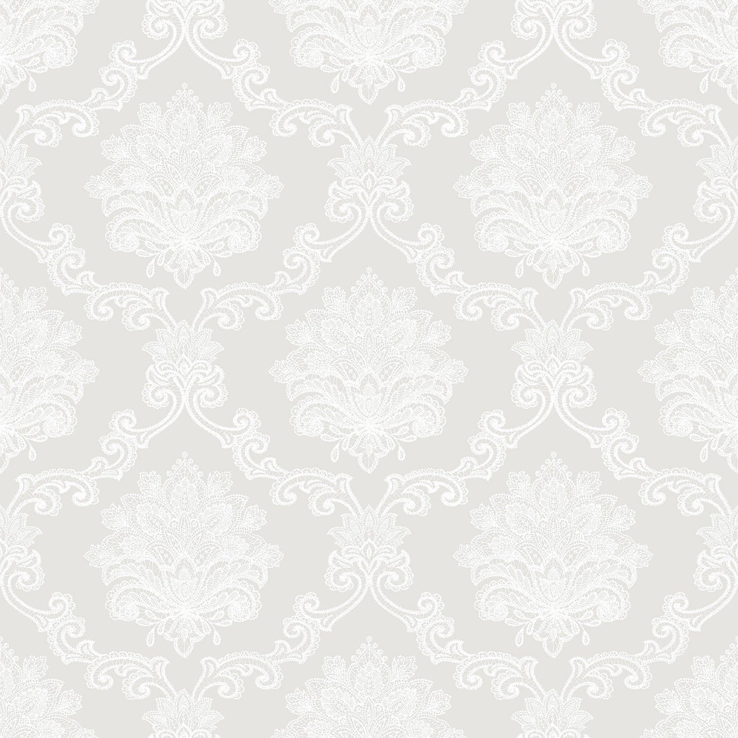 Damask wallpaper in cream color - pattern number G56275 - by Galerie in the Nordic Elements collection