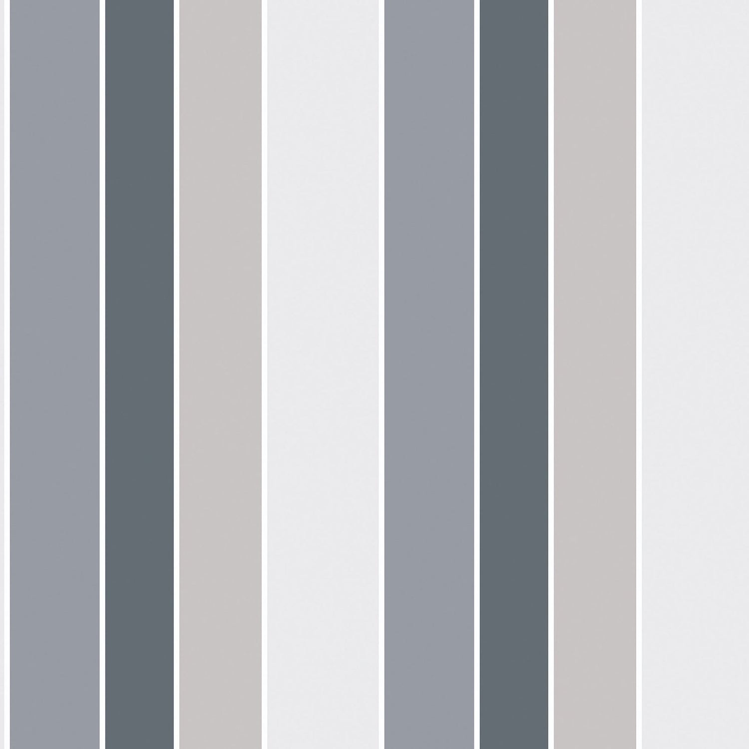 Stripe wallpaper in silver grey color - pattern number G56320 - by Galerie in the Nordic Elements collection