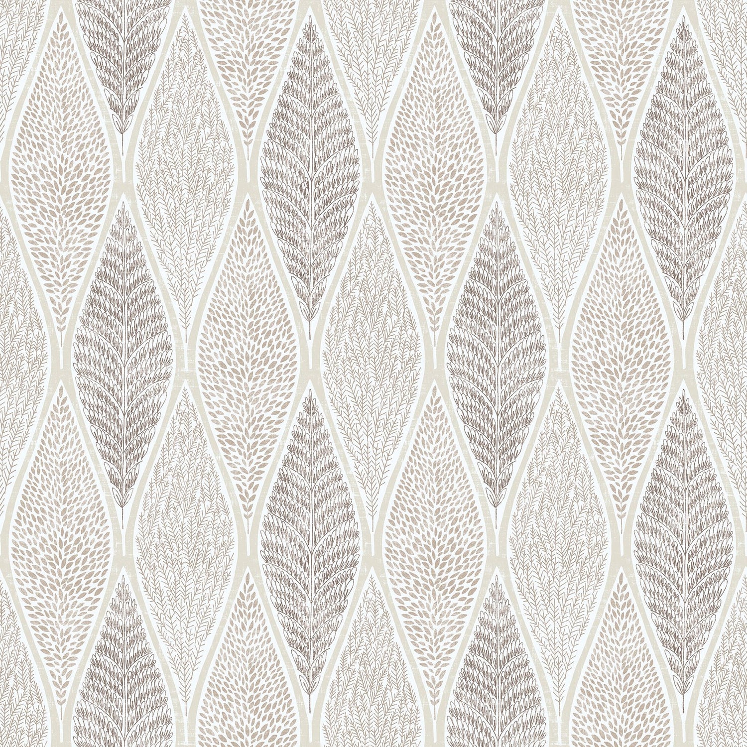 Tree Leaf wallpaper in beige color - pattern number G56369 - by Galerie in the Nordic Elements collection