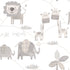Jungle Friends wallpaper in silver grey color - pattern number G56505 - by Galerie in the Just 4 Kids 2 collection