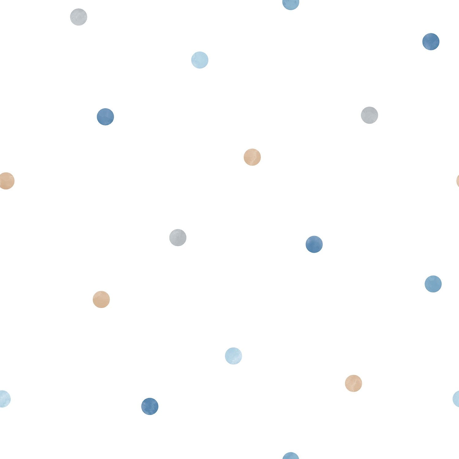 Giant Polko Dots wallpaper in blue color - pattern number G56520 - by Galerie in the Just 4 Kids 2 collection
