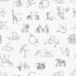 Alphabet wallpaper in silver grey color - pattern number G56536 - by Galerie in the Just 4 Kids 2 collection
