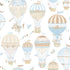 Balloon Journey wallpaper in blue color - pattern number G56544 - by Galerie in the Just 4 Kids 2 collection