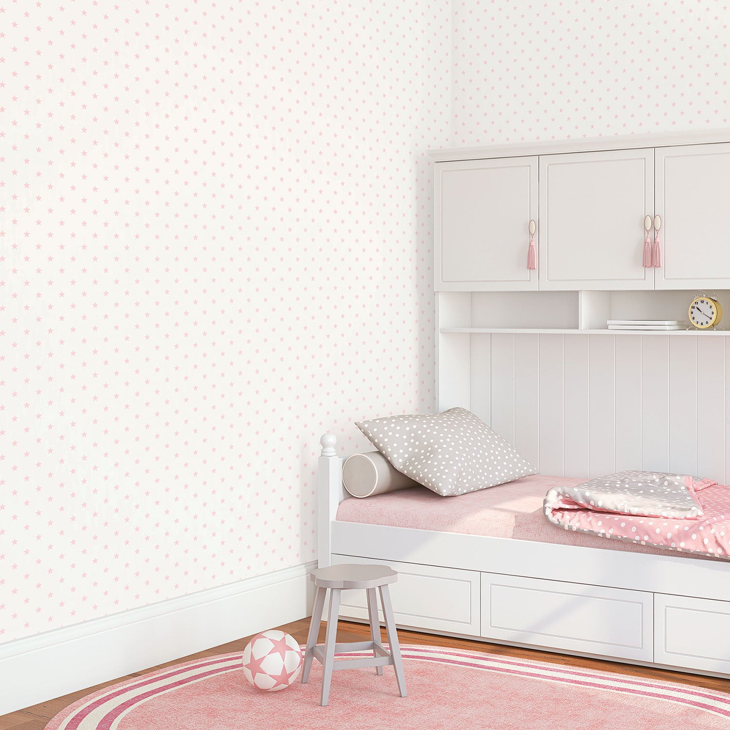 Small Stars wallpaper in pink color - pattern number G56552 - by Galerie in the Just 4 Kids 2 collection