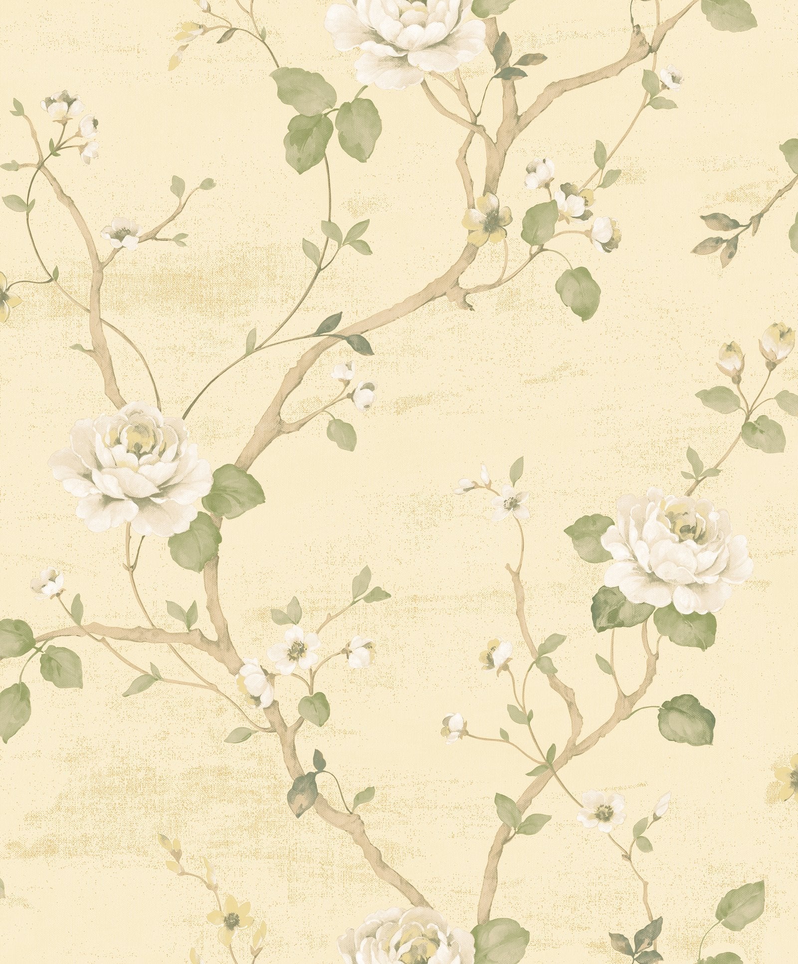 Luisella Floral wallpaper in beige color - pattern number G67602 - by Galerie in the Palazzo 2 collection
