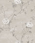 Luisella Floral wallpaper in silver grey color - pattern number G67603 - by Galerie in the Palazzo 2 collection