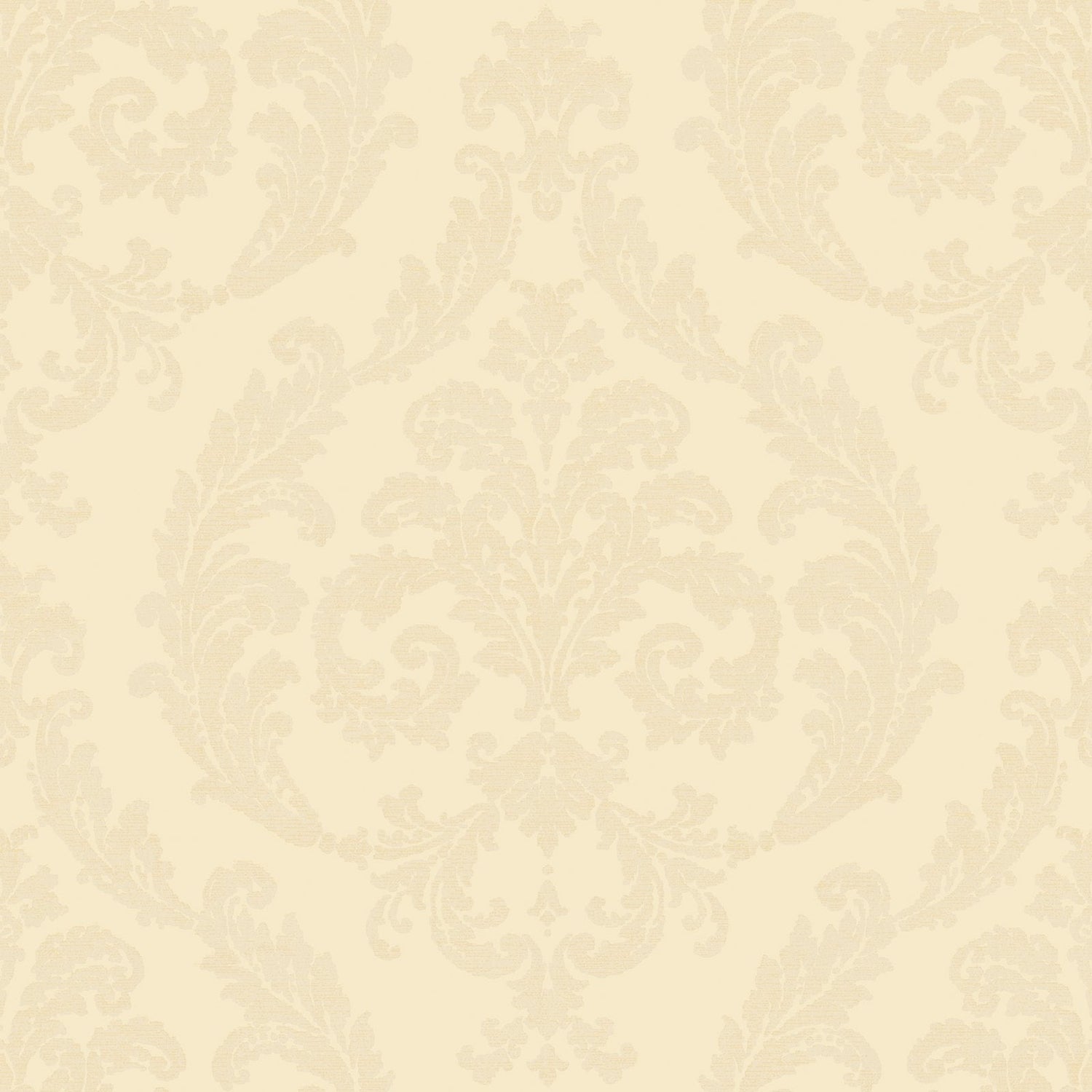 Damask wallpaper in cream color - pattern number G67607 - by Galerie in the Palazzo 2 collection