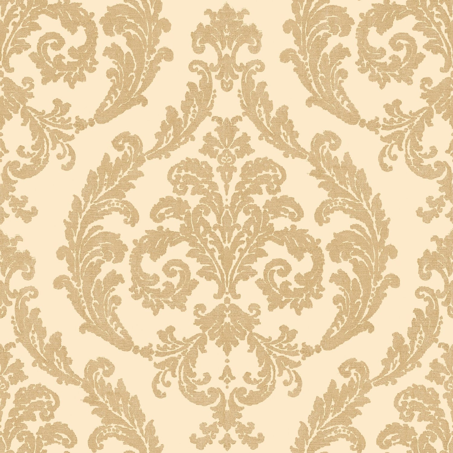 Damask wallpaper in gold color - pattern number G67608 - by Galerie in the Palazzo 2 collection