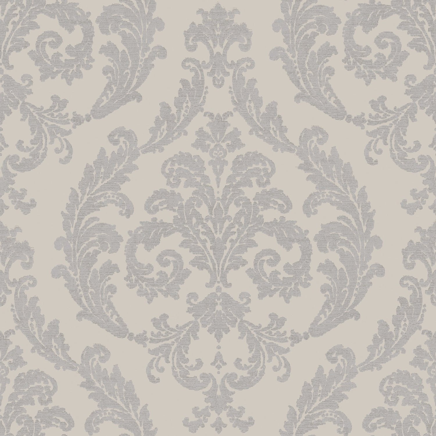 Silk Damask wallpaper in silver grey color - pattern number G67609 - by Galerie in the Palazzo 2 collection