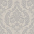 Silk Damask wallpaper in silver grey color - pattern number G67609 - by Galerie in the Palazzo 2 collection