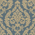 Silk Damask wallpaper in blue color - pattern number G67610 - by Galerie in the Palazzo 2 collection