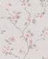Floral wallpaper in pink color - pattern number G67614 - by Galerie in the Palazzo 2 collection