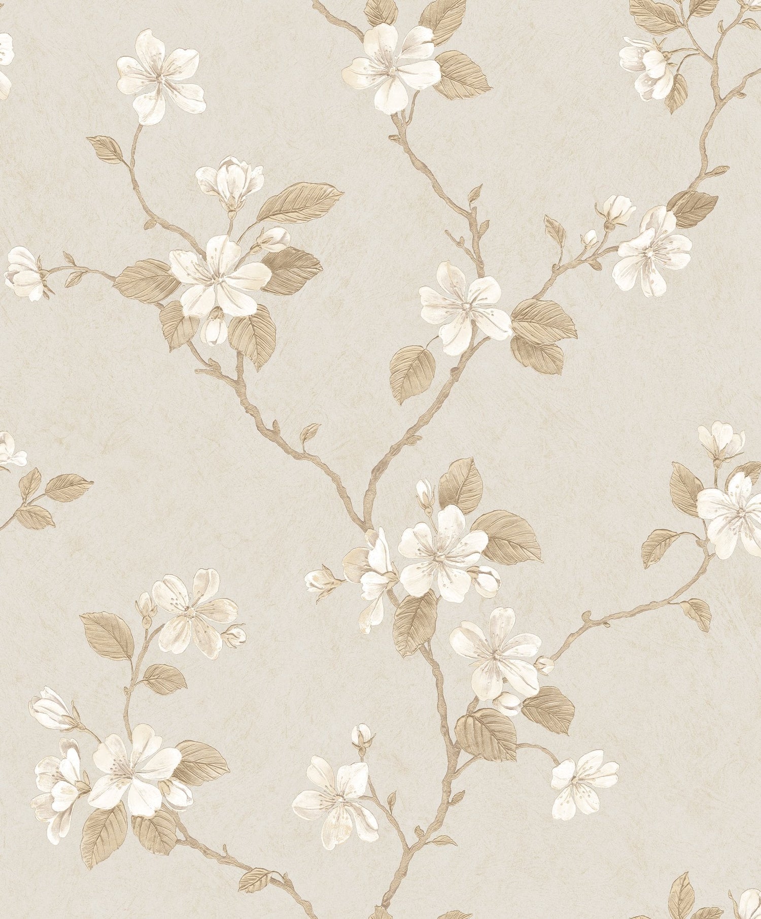 Dogwood Floral wallpaper in cream color - pattern number G67615 - by Galerie in the Palazzo 2 collection