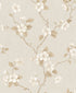 Dogwood Floral wallpaper in cream color - pattern number G67615 - by Galerie in the Palazzo 2 collection