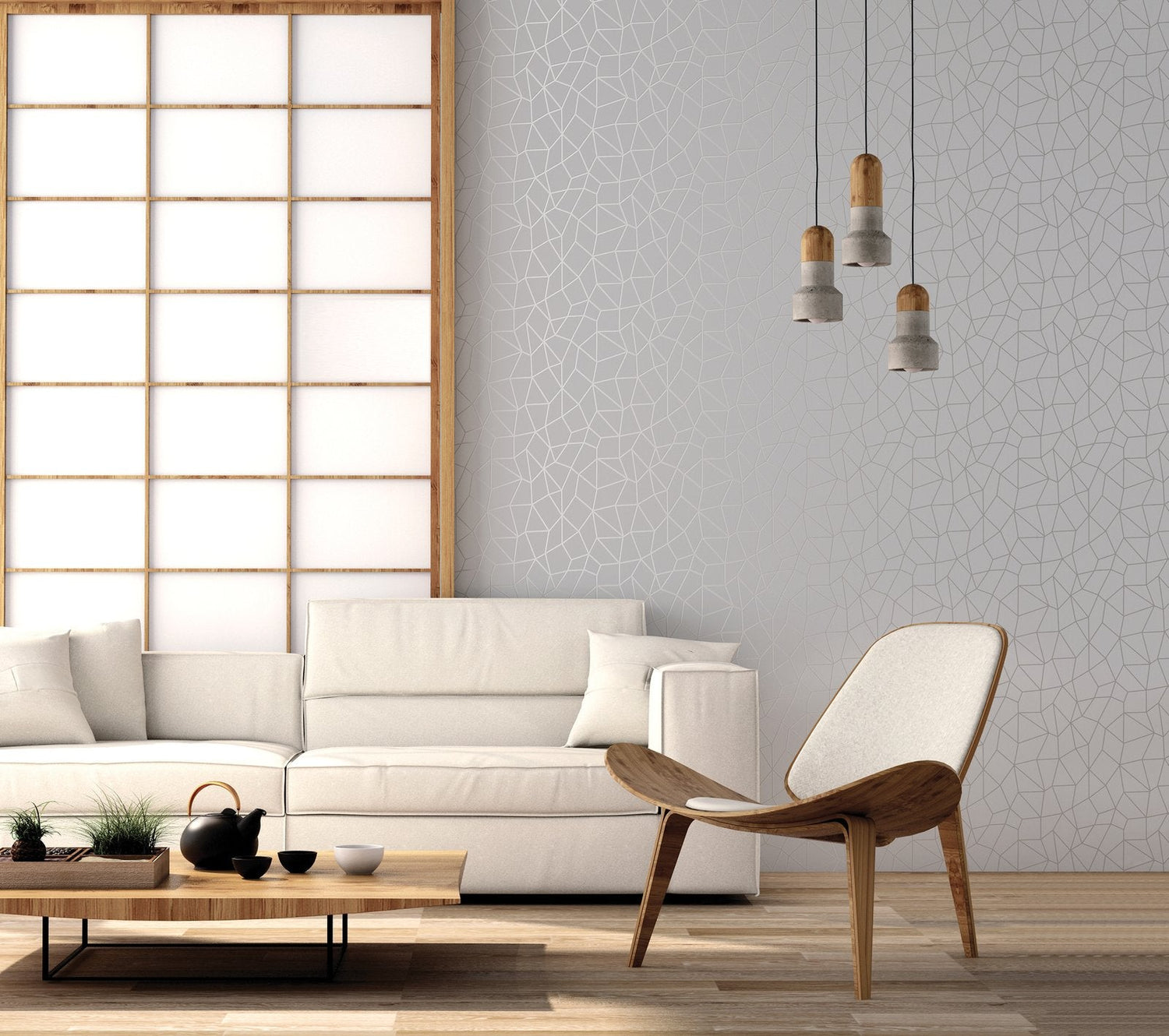 Glitter Web wallpaper in silver grey color - pattern number G67699 - by Galerie in the Special FX 2 collection