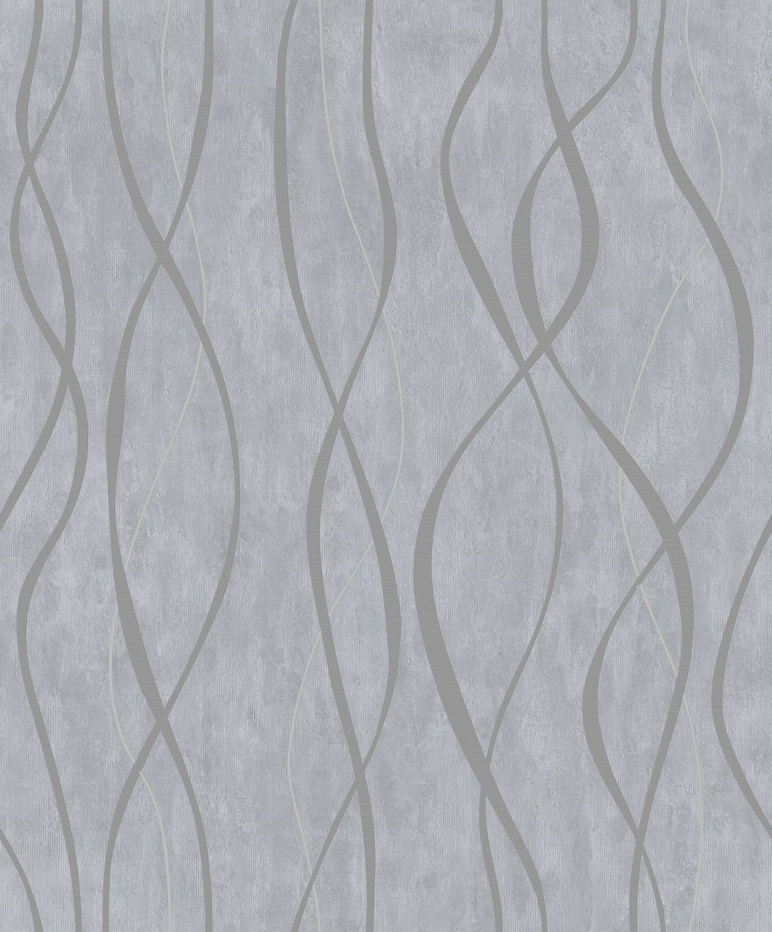 Glitter Ribbons wallpaper in silver grey color - pattern number G67733 - by Galerie in the Special FX 2 collection