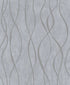 Glitter Ribbons wallpaper in silver grey color - pattern number G67733 - by Galerie in the Special FX 2 collection