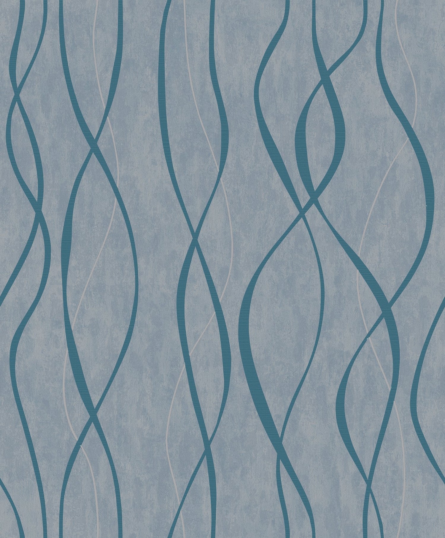 Glitter Ribbons wallpaper in blue color - pattern number G67735 - by Galerie in the Special FX 2 collection
