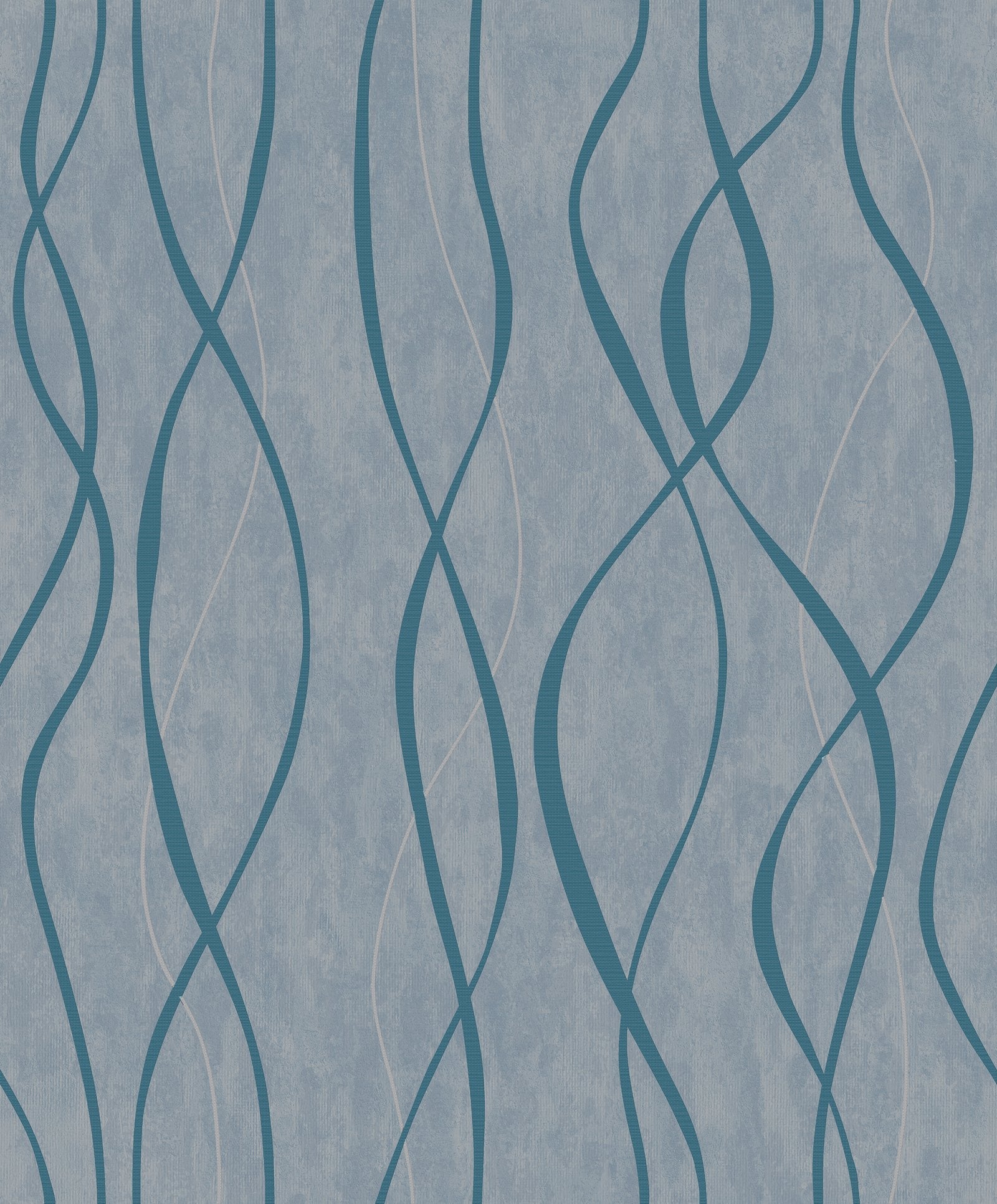 Glitter Ribbons wallpaper in blue color - pattern number G67735 - by Galerie in the Special FX 2 collection