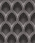 Nouveau Scallop wallpaper in silver grey color - pattern number G68084 - by Galerie in the Special FX 2 collection