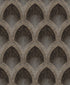 Nouveau Scallop wallpaper in bronze brown color - pattern number G68087 - by Galerie in the Special FX 2 collection