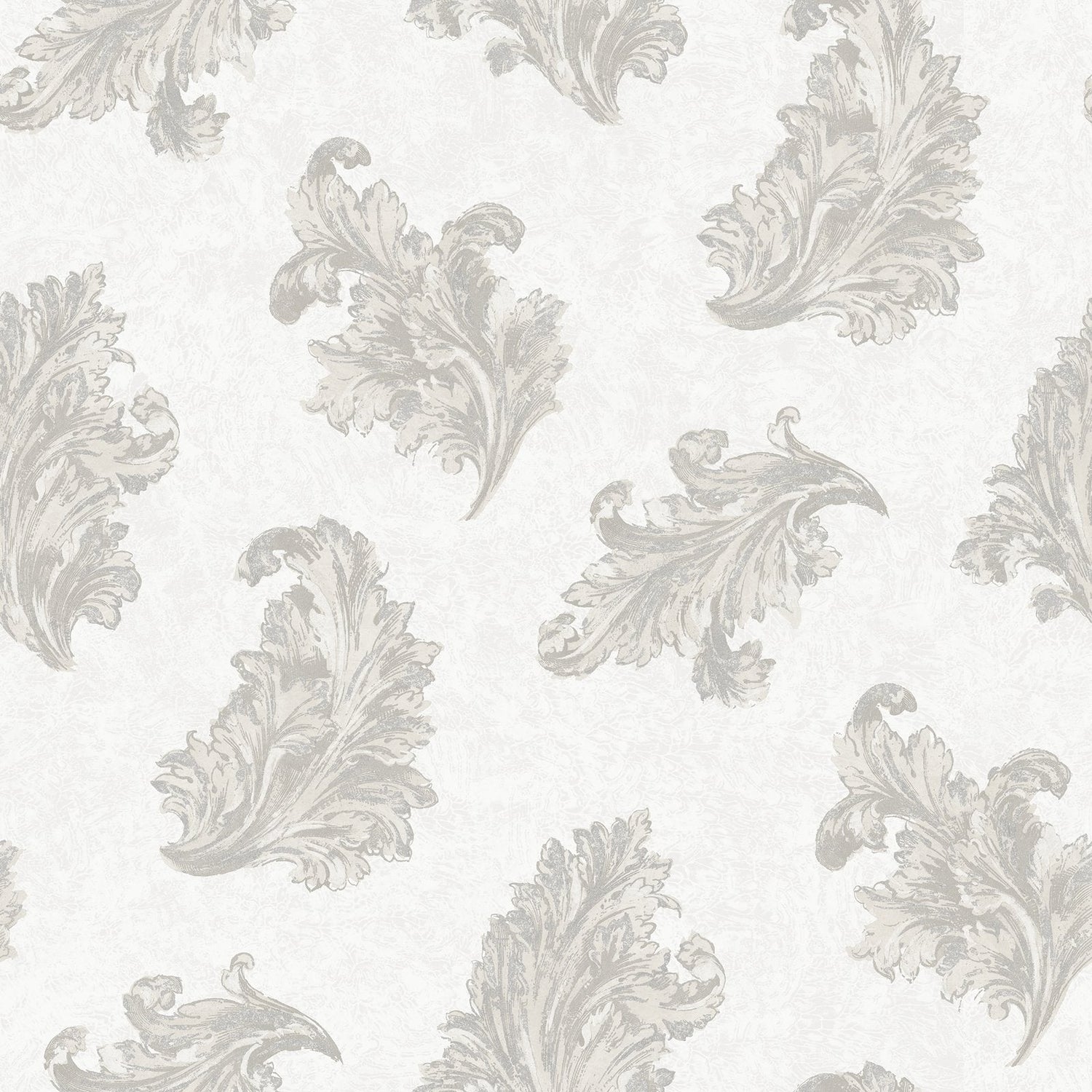 Acanthus wallpaper in silver grey color - pattern number G68661 - by Galerie in the Palazzo 2 collection