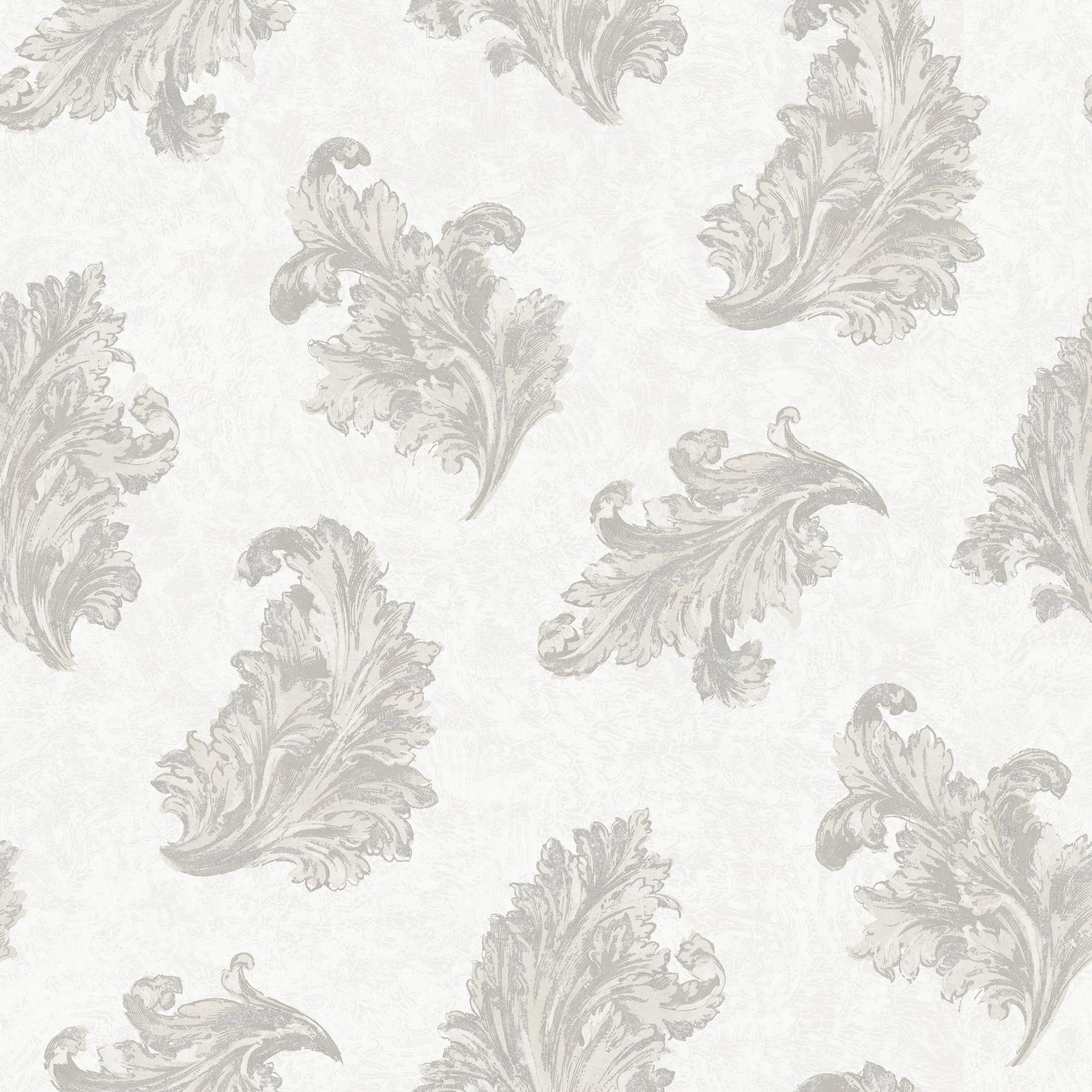 Acanthus wallpaper in silver grey color - pattern number G68661 - by Galerie in the Palazzo 2 collection