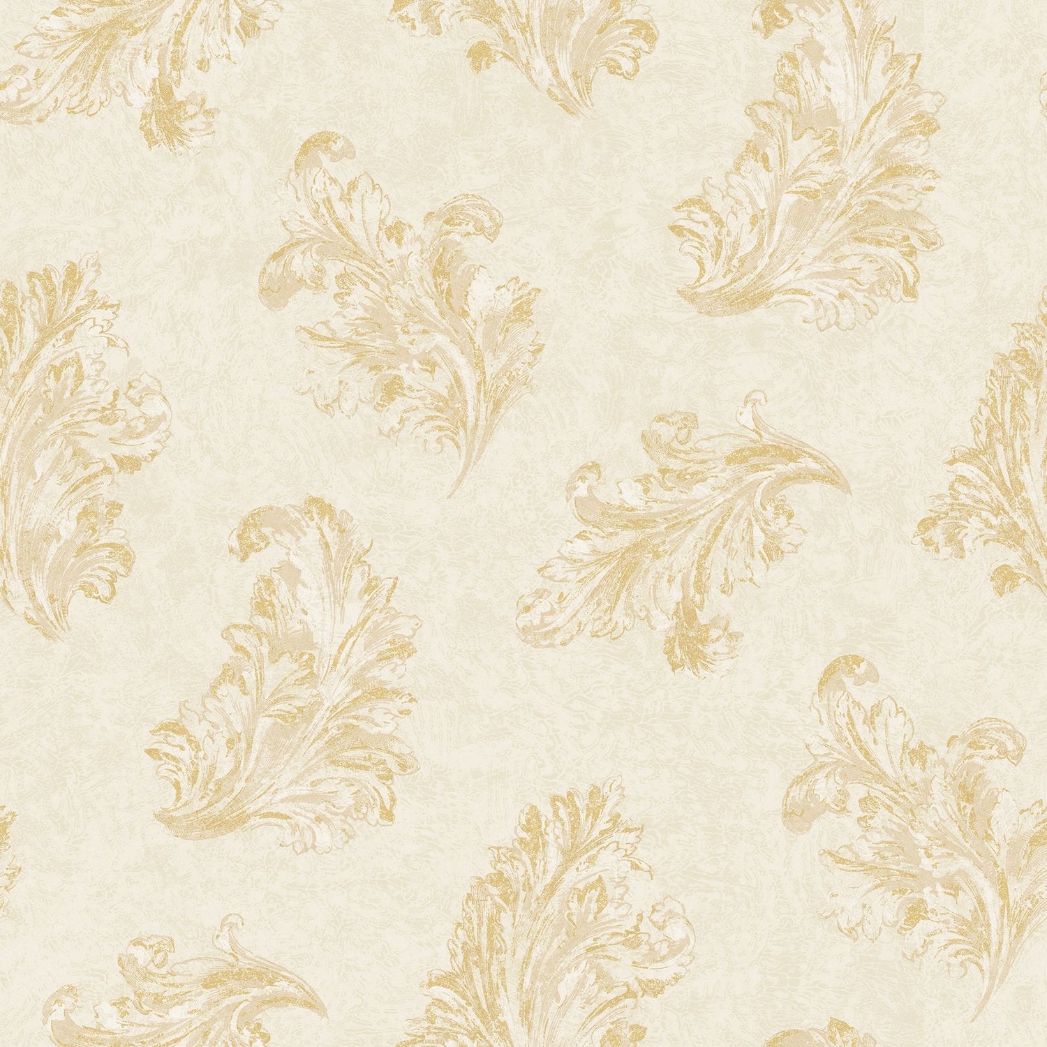 Acanthus wallpaper in cream color - pattern number G68662 - by Galerie in the Palazzo 2 collection