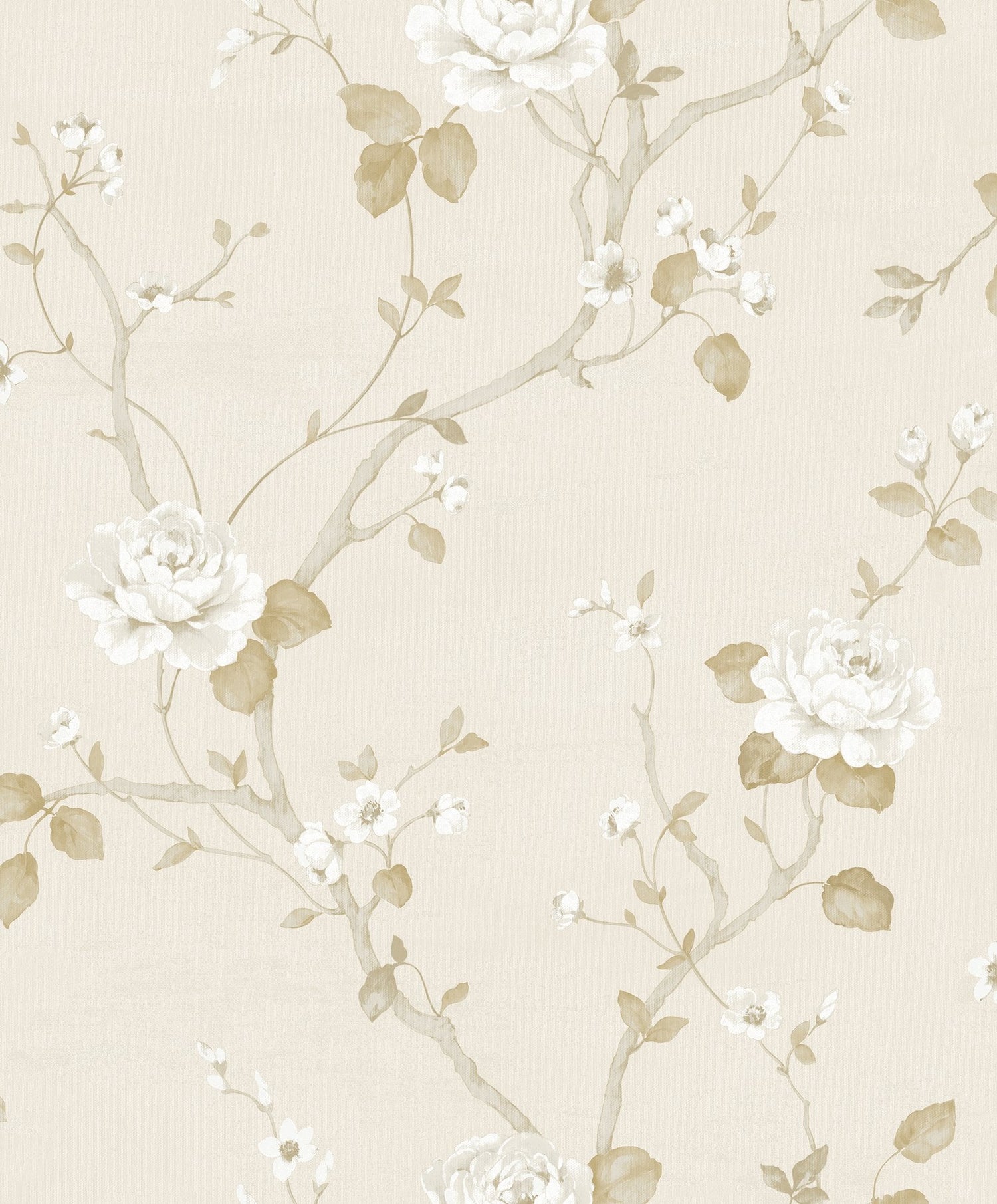 Luisella Floral wallpaper in beige color - pattern number G68667 - by Galerie in the Palazzo 2 collection