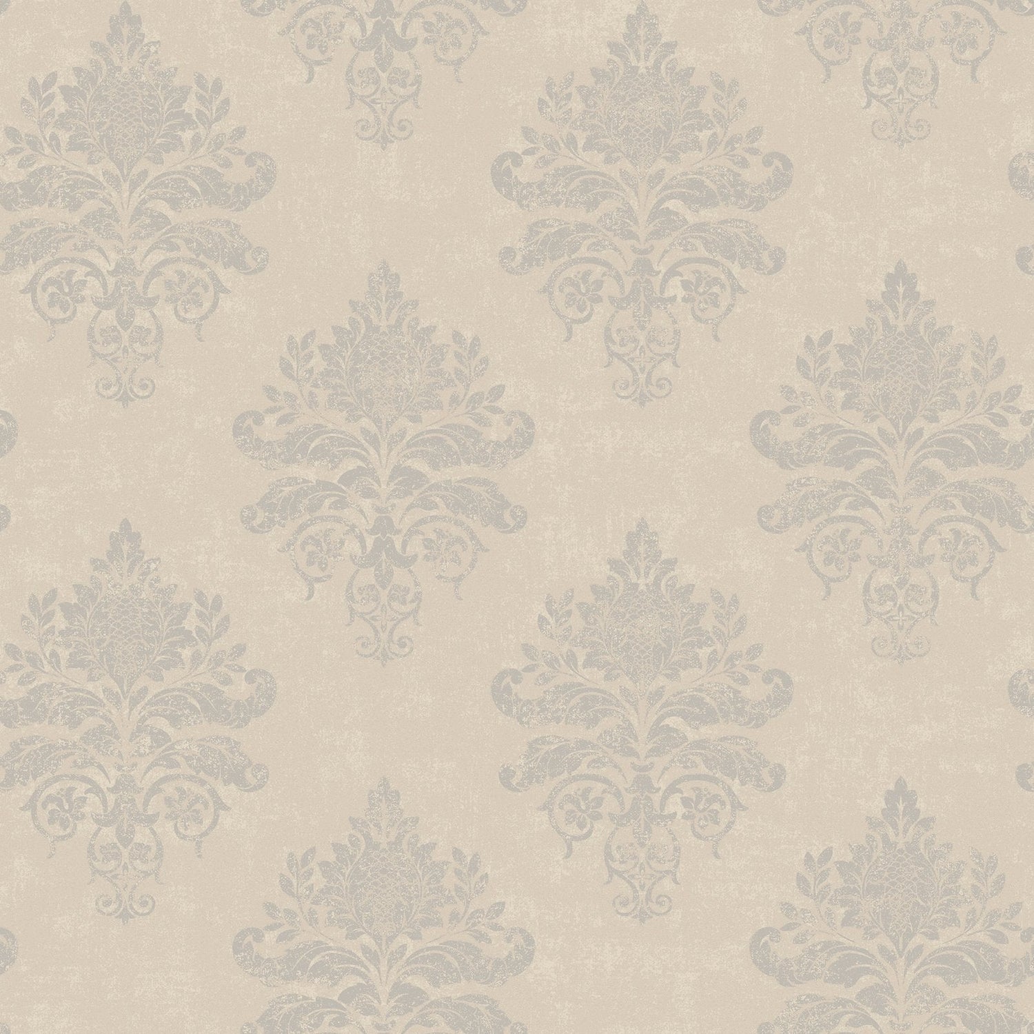 Medallion Damask wallpaper in beige color - pattern number G68668 - by Galerie in the Palazzo 2 collection