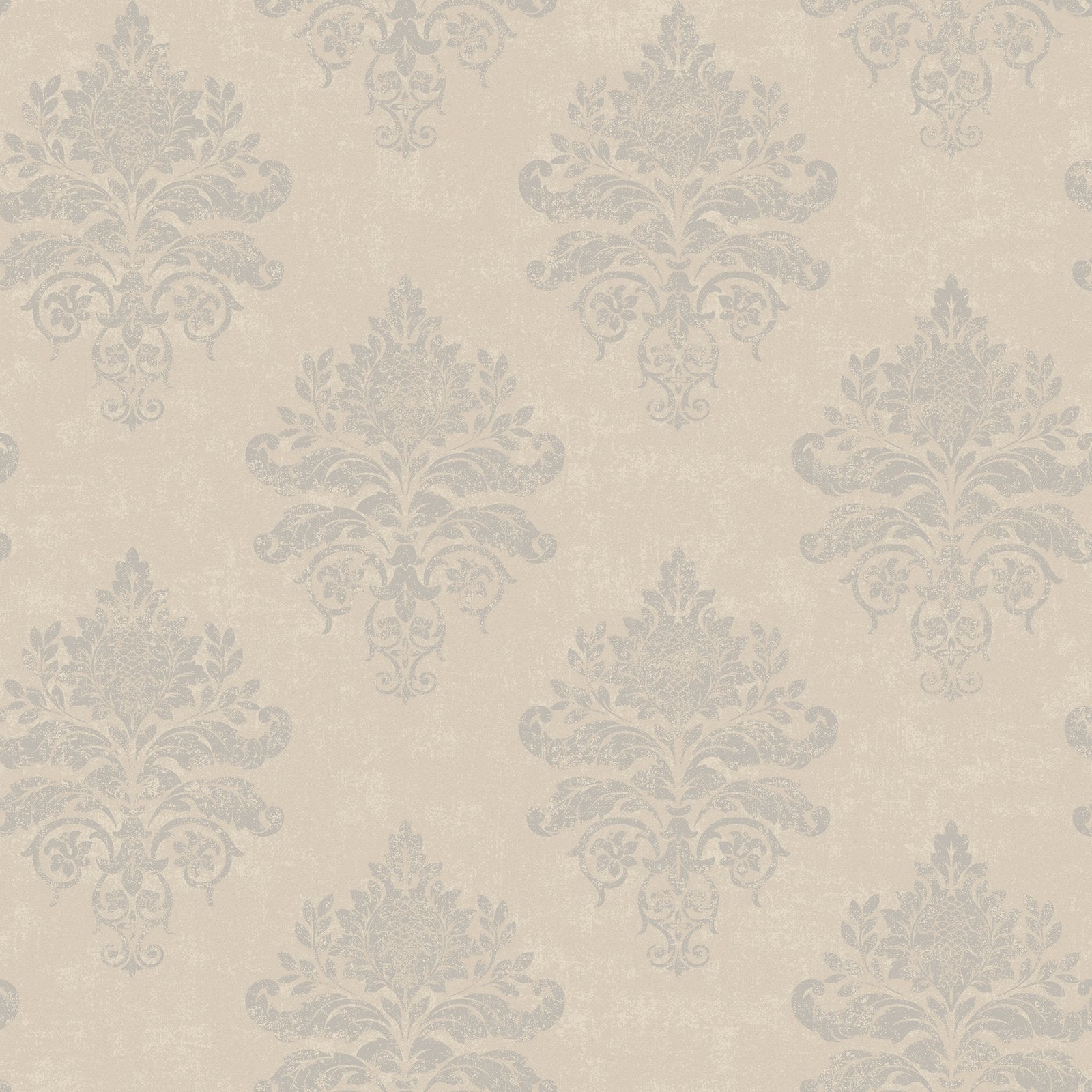 Medallion Damask wallpaper in beige color - pattern number G68668 - by Galerie in the Palazzo 2 collection