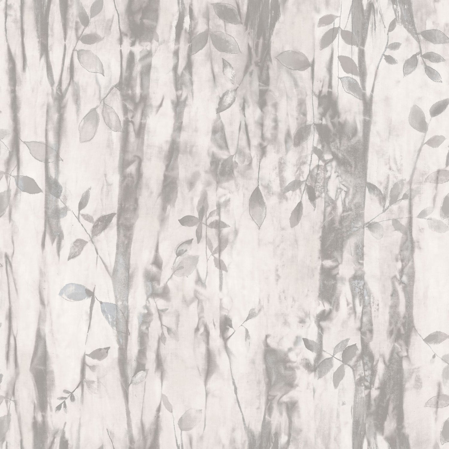 Batik Leaves wallpaper in silver grey color - pattern number G78233 - by Galerie in the Atmosphere collection