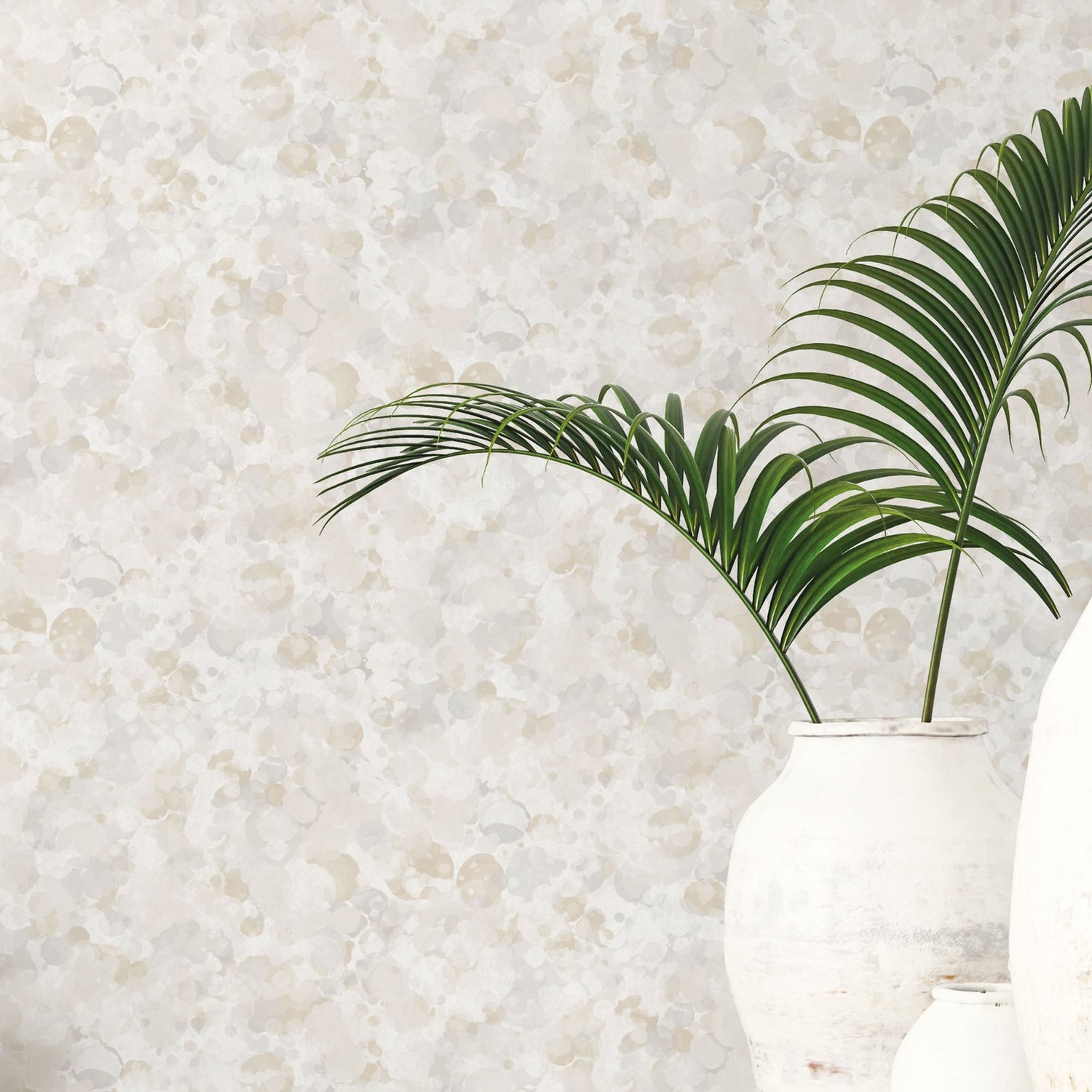 Bubble Up wallpaper in beige color - pattern number G78235 - by Galerie in the Atmosphere collection