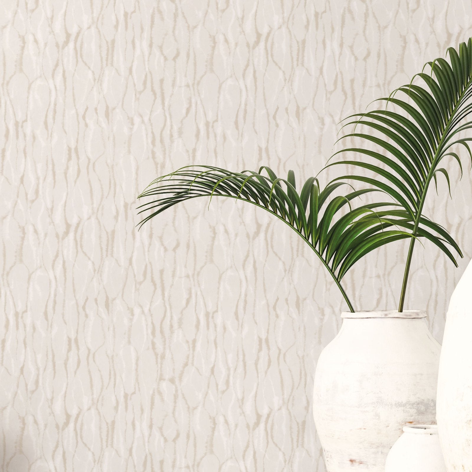 Drizzle wallpaper in beige color - pattern number G78240 - by Galerie in the Atmosphere collection