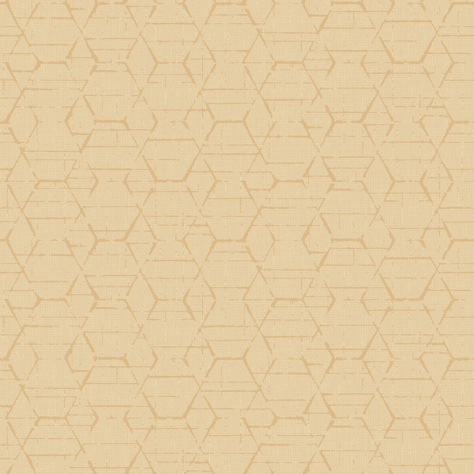 Hextex wallpaper in gold color - pattern number G78249 - by Galerie in the Atmosphere collection