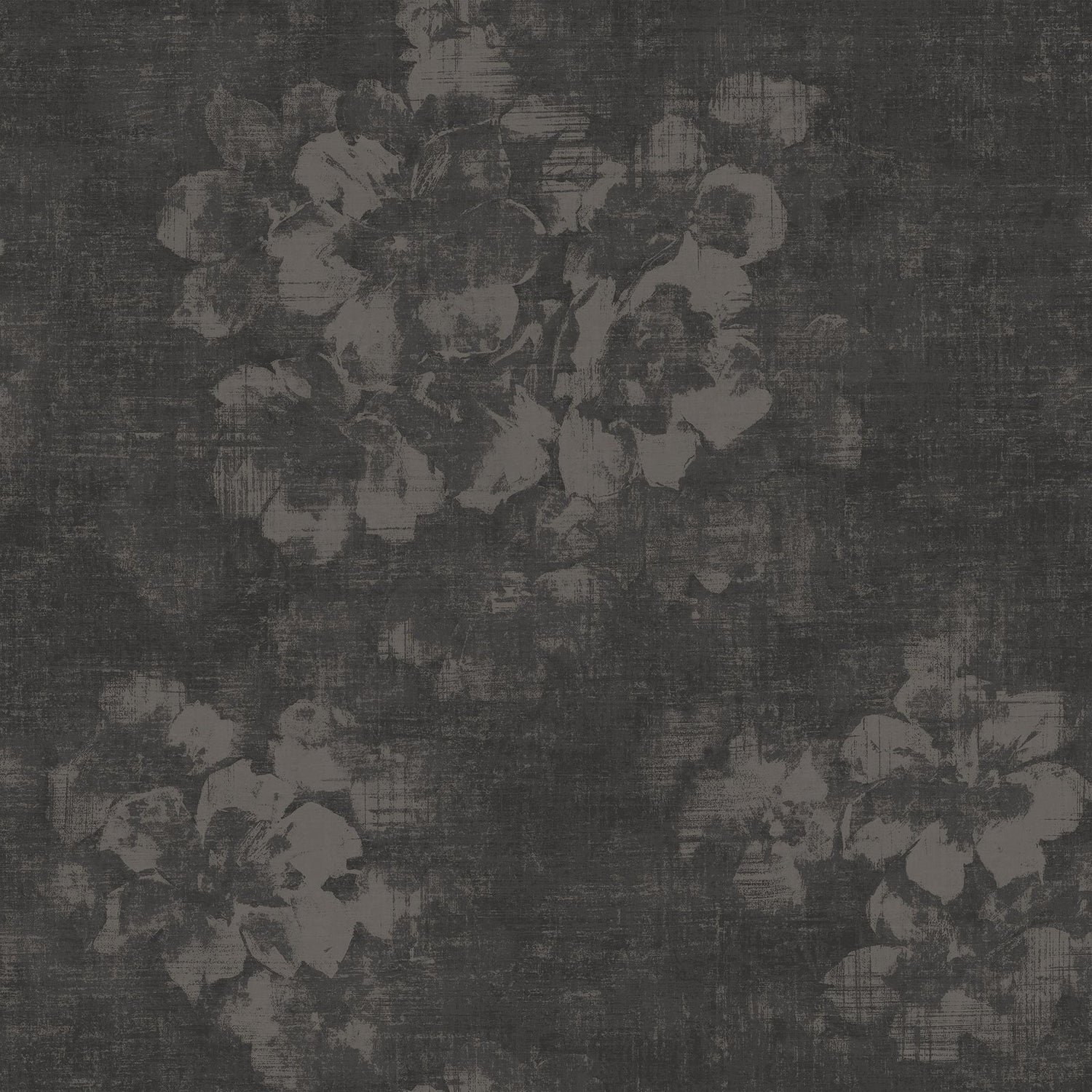 Mystic Floral wallpaper in black color - pattern number G78259 - by Galerie in the Atmosphere collection