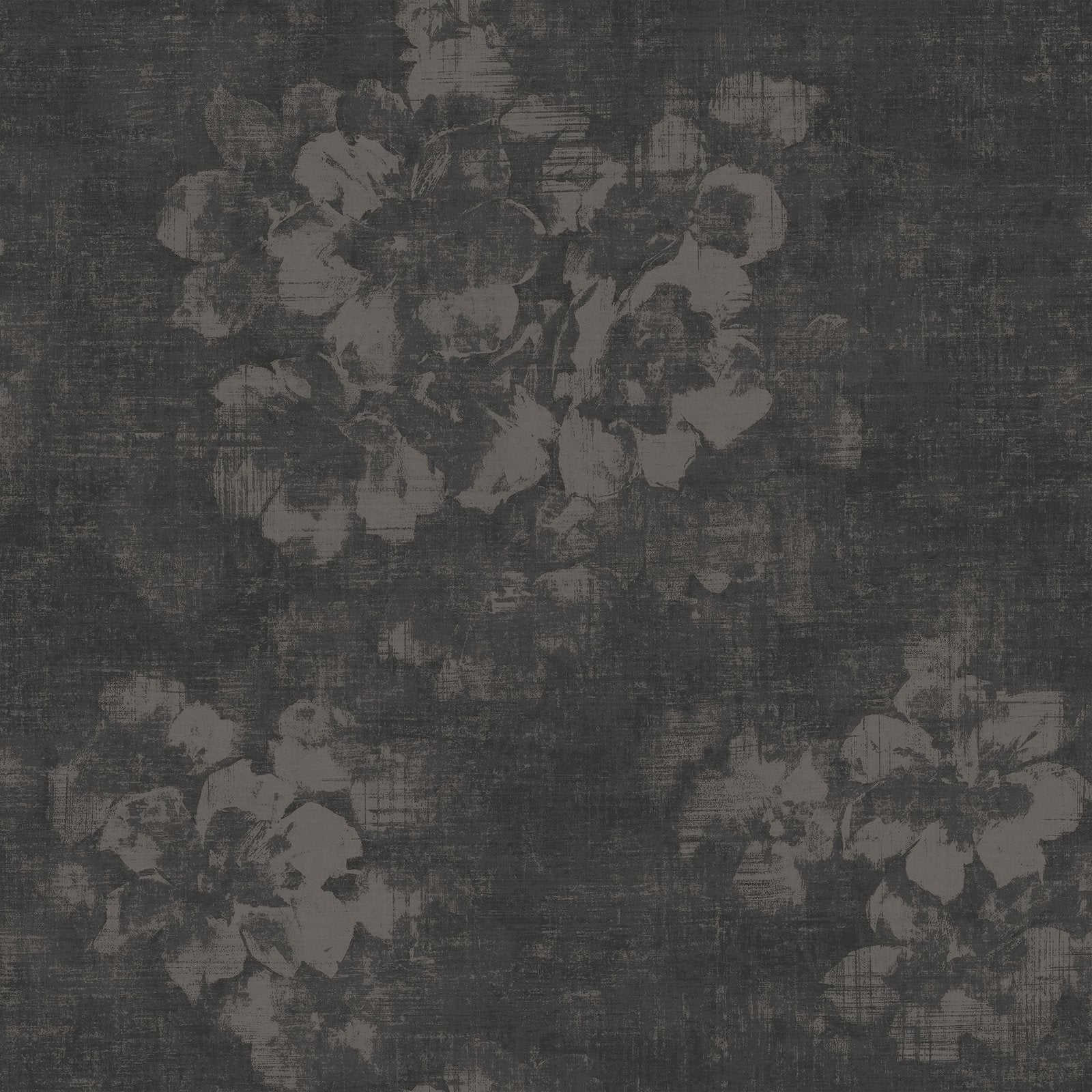 Mystic Floral wallpaper in black color - pattern number G78259 - by Galerie in the Atmosphere collection