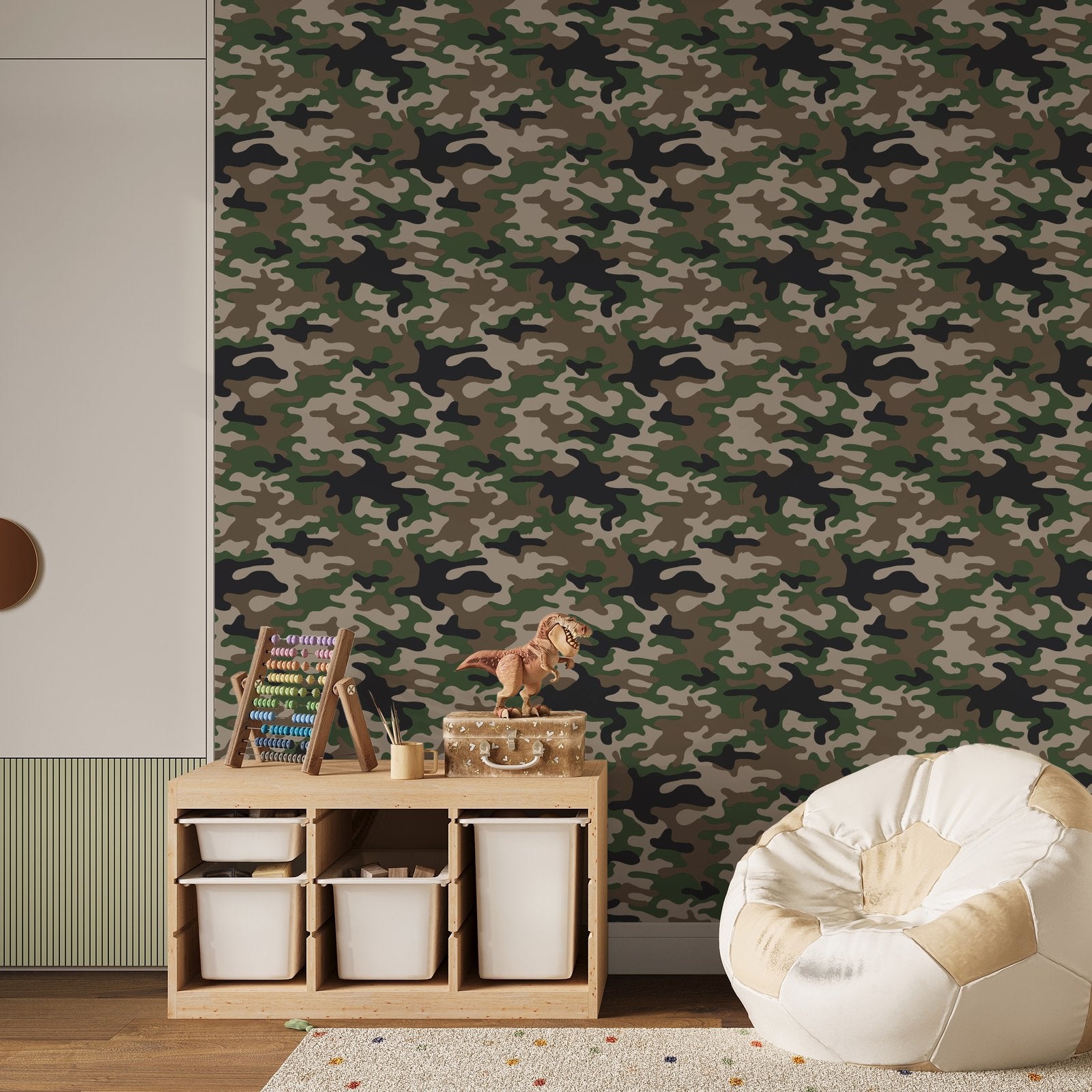 Camo Wallpaper in Green color - pattern number G78552 - by Galerie in the Kids and Teens collection