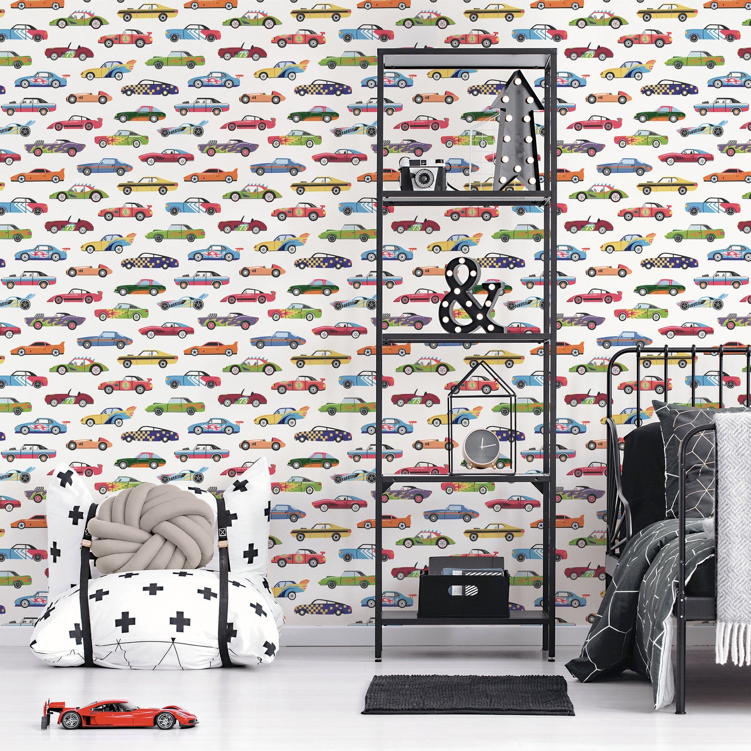 Dinky Cars Wallpaper in Multi-colored color - pattern number G78558 - by Galerie in the Kids and Teens collection