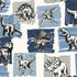 Dinosaurs Wallpaper in Blue color - pattern number G78559 - by Galerie in the Kids and Teens collection