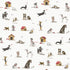 Doggies Wallpaper in Beige color - pattern number G78562 - by Galerie in the Kids and Teens collection