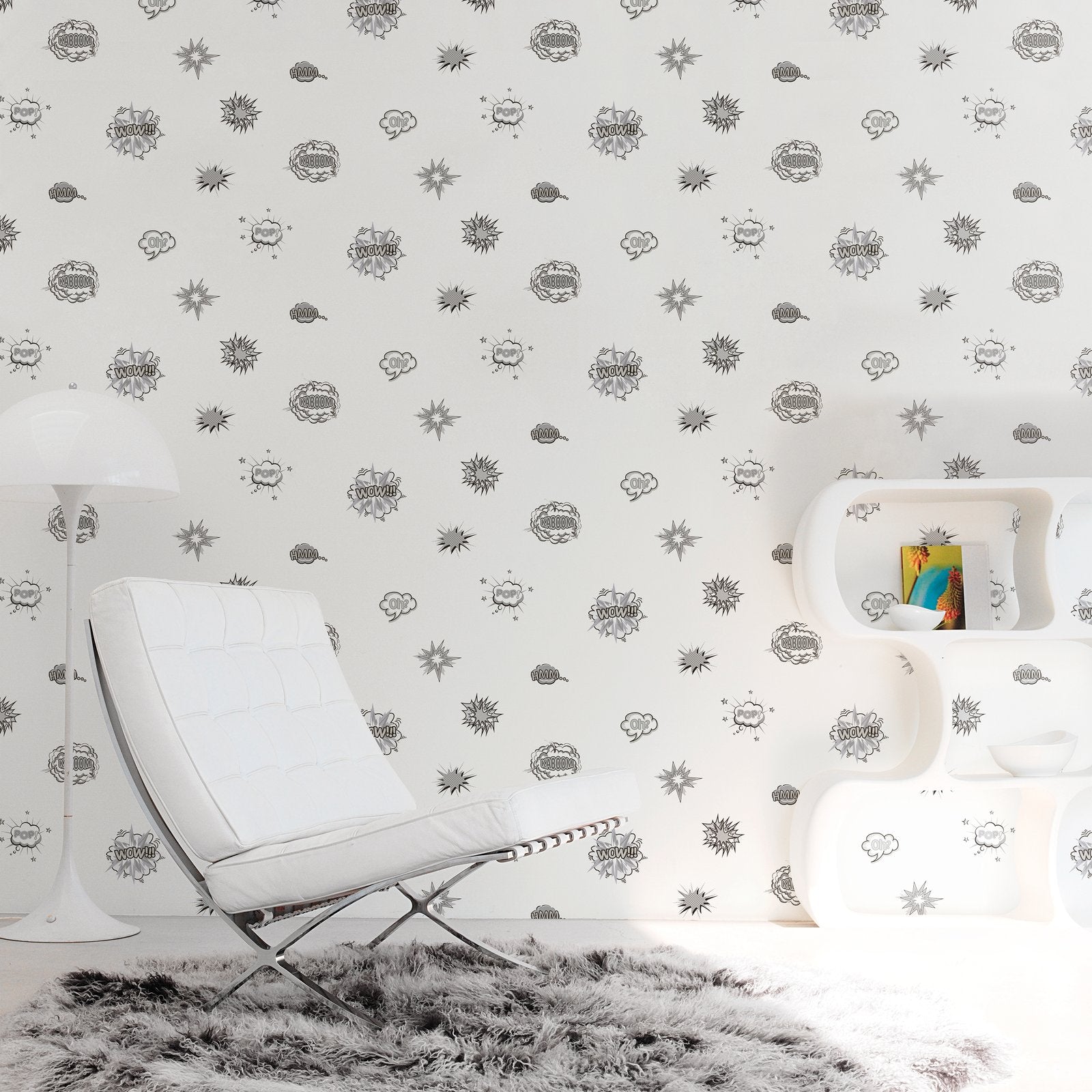 Pop Art Wallpaper in Grey color - pattern number G78579 - by Galerie in the Kids and Teens collection