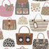 Purses Wallpaper in Beige color - pattern number G78582 - by Galerie in the Kids and Teens collection