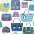 Purses Wallpaper in Blue color - pattern number G78583 - by Galerie in the Kids and Teens collection
