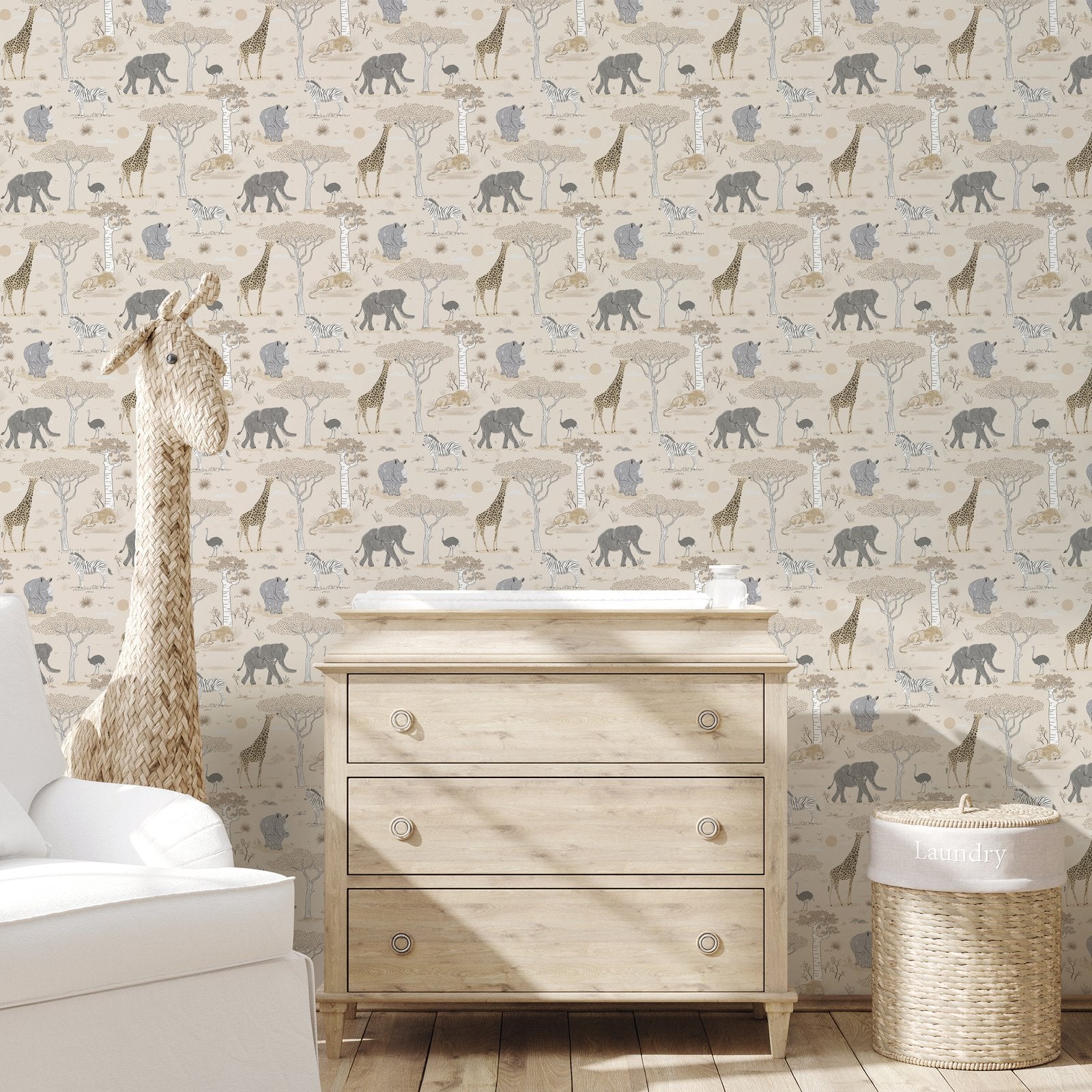 Savannah Wallpaper in Beige color - pattern number G78588 - by Galerie in the Kids and Teens collection
