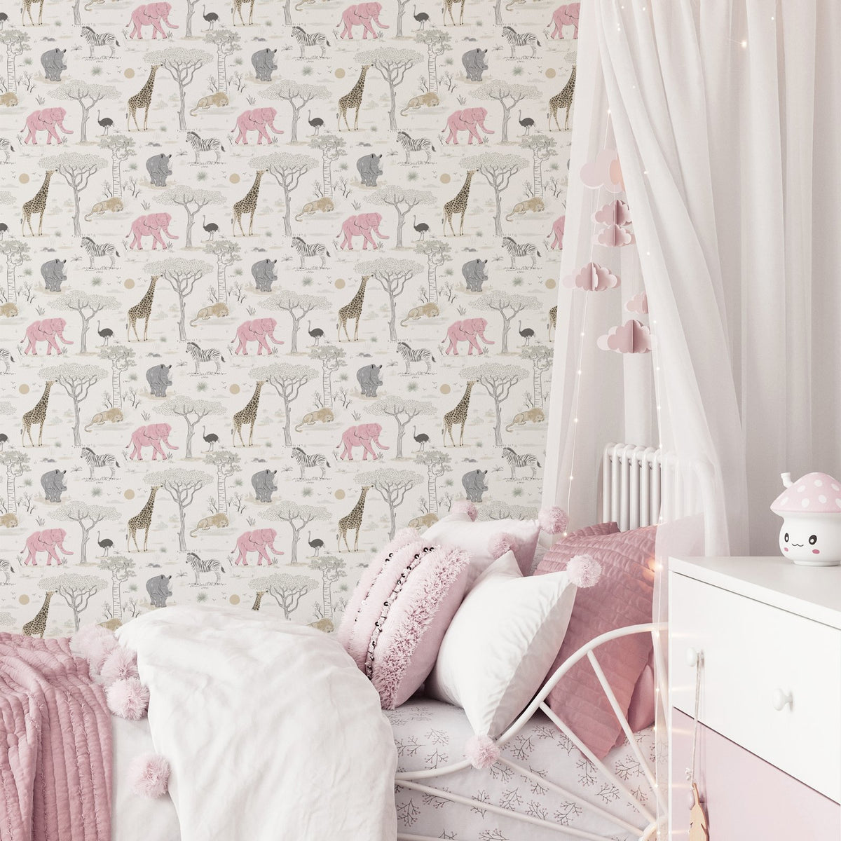 Savannah Wallpaper in Grey color - pattern number G78589 - by Galerie in the Kids and Teens collection