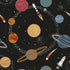 Solar System Wallpaper in Black color - pattern number G78596 - by Galerie in the Kids and Teens collection