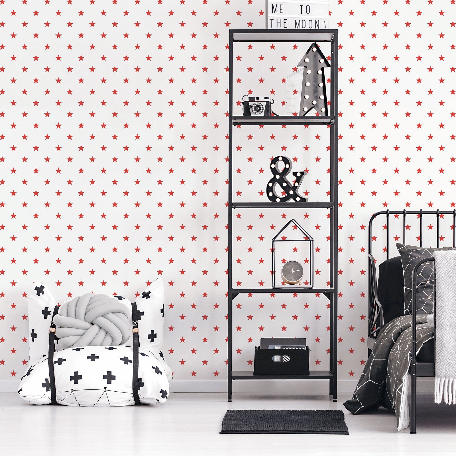 Stars Wallpaper in Red color - pattern number G78600 - by Galerie in the Kids and Teens collection