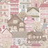 Whimsical Houses Wallpaper in Pink color - pattern number G78602 - by Galerie in the Kids and Teens collection