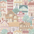 Whimsical Houses Wallpaper in Beige color - pattern number G78603 - by Galerie in the Kids and Teens collection